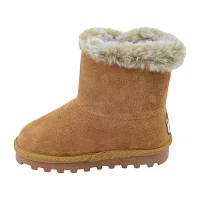 BEARPAW Toddler Julia Suede Boots with Faux-Fur