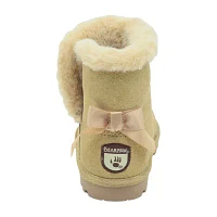 BEARPAW Toddler Julia Suede Boots with Faux-Fur