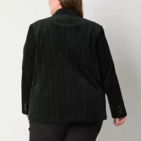 Worthington Womens Regular Fit Corduroy Blazer