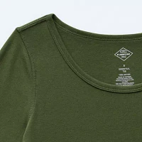 St. John's Bay Womens Crew Neck Long Sleeve Adaptive Easy-on + Easy-off T-Shirt