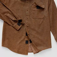 Thereabouts Little & Big Boys Adaptive Corduroy Long Sleeve Button-Down Shirt