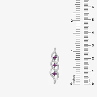 LIMITED QUANTITIES 1/5 CT. T.W. White and Color-Enhanced Purple Diamond Sterling Silver Twisting Pendant