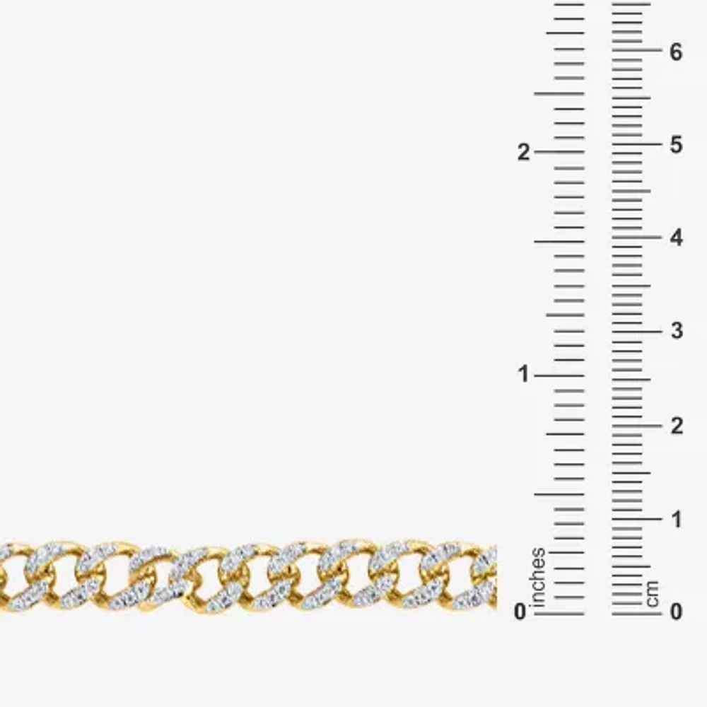 14K Gold Over Silver 22 Inch Solid Chain Necklace