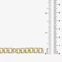 14K Gold Over Silver 22 Inch Solid Chain Necklace