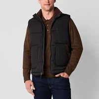 St. John's Bay Quilted Cargo Mens Puffer Vest