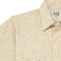 Ely Cattleman Paisley Print Mens Short Sleeve Western Shirt