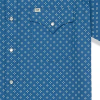 Ely Cattleman Mini Bandana Print Mens Short Sleeve Western Shirt