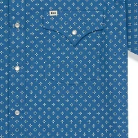 Ely Cattleman Mini Bandana Print Big and Tall Mens Short Sleeve Western Shirt