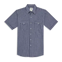 Ely Cattleman Classic Check Mens Short Sleeve Western Shirt