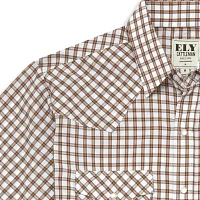 Ely Cattleman Classic Check Big and Tall Mens Short Sleeve Western Shirt