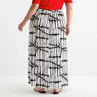 Worthington Womens Maxi Skirt - Plus