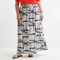 Worthington Womens Maxi Skirt - Plus