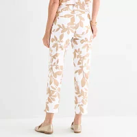 Liz Claiborne-Tall Emma Womens Mid Rise Classic Fit Easy-on + Easy-off Seated Wear Ankle Pant