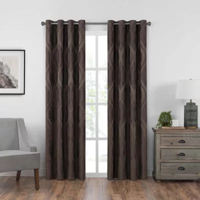 Eclipse Caprese Grommet Top Blackout Single Curtain Panels