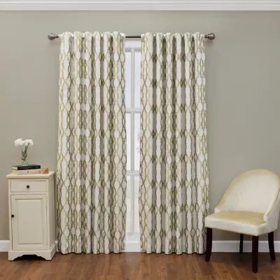 Eclipse Dixon Rod Pocket Blackout Single Curtain Panels