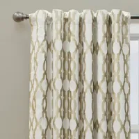 Eclipse Dixon Blackout Rod Pocket Single Curtain Panel