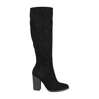 Journee Collection Womens Kyllie Stacked Heel Dress Boots