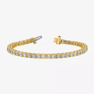 True Light 6 CT. T.W. Lab Created White Moissanite 14K Gold Tennis Bracelet