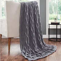 Modern Threads Acrylic Embellished Samira Reversible Midweight Throw