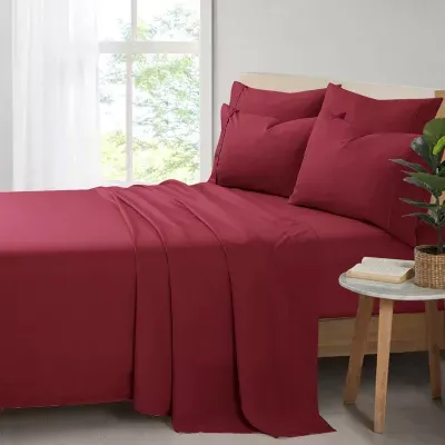 Swift Home Easy Care Rayon From Bamboo Blend With Bonus Pillowcases Deep Pocket Sheet Set