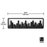 Umbra Black Modern Skyline Wall Hook