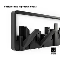 Umbra Black Modern Skyline Wall Hook