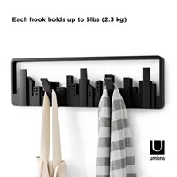 Umbra Black Modern Skyline Wall Hook