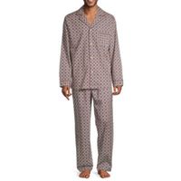 Stafford Modal Mens Long Sleeve 2-pc. Pant Pajama Set