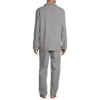 Stafford Mens Long Sleeve 2-pc. Pant Pajama Set