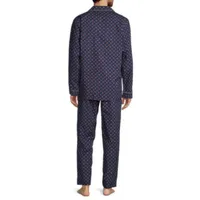 Stafford Mens Long Sleeve 2-pc. Pant Pajama Set