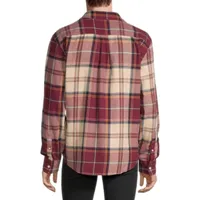 Arizona Mens Regular Fit Long Sleeve Flannel Shirt