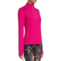 Xersion Womens Long Sleeve Quarter-Zip Pullover