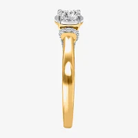 (I / I1) Womens 1 CT. T.W. Lab Grown White Diamond 10K Gold Round Solitaire Engagement Ring