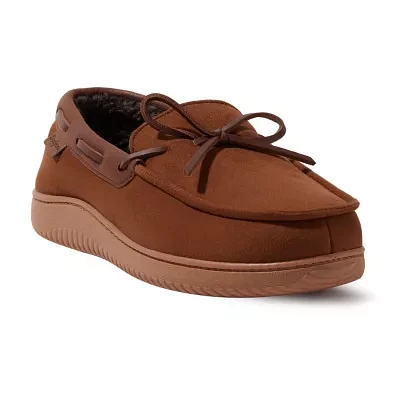 Dearfoams Mens Moccasin Slippers