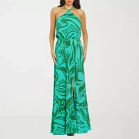 Premier Amour Womens Sleeveless Floral Maxi Dress