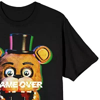 Mens Short Sleeve Five Nights at Freddys Graphic T-Shirt