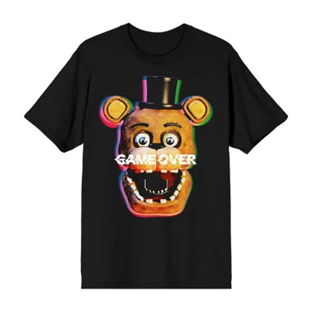 Mens Short Sleeve Five Nights at Freddys Graphic T-Shirt