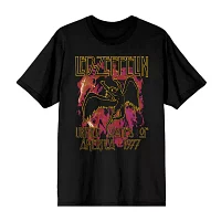 Mens Short Sleeve Led Zeppelin Graphic T-Shirt