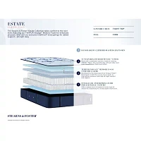 Stearns & Foster 14.5" Estate Firm Tight Top - Mattress Only