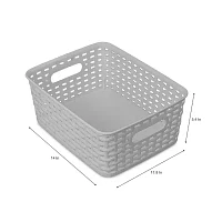 Home Expressions Medium Durable Plastic Weave Storage Bins