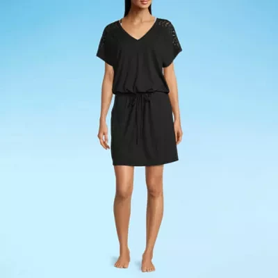 Sonnet Shores Womens Dress Swimsuit Cover-Up