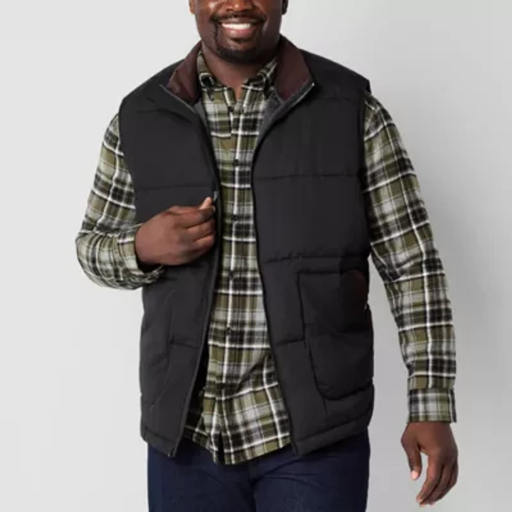 St. John's Bay Big and Tall Cargo Mens Puffer Vest