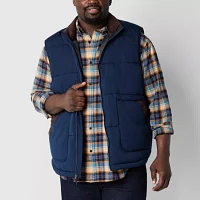 St. John's Bay Big and Tall Cargo Mens Puffer Vest