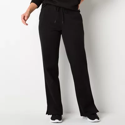 Xersion Womens Super Soft Fleece Mid Rise Straight Sweatpant Tall