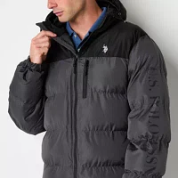 U.S. Polo Assn. Mens Hooded Heavyweight Puffer Jacket