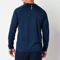 Xersion Mens Crew Neck Long Sleeve Moisture Wicking Dri-Fit T-Shirt