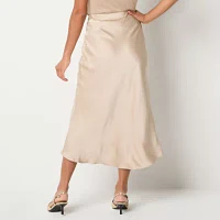 Worthington Womens Midi A-Line Skirt