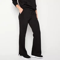 Xersion Womens Super Soft Fleece Mid Rise Straight Sweatpant