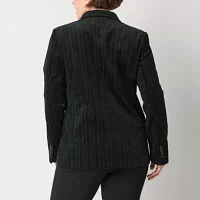 Worthington Womens Regular Fit Double Breasted Blazer