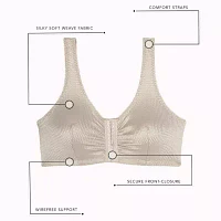 Leading Lady®  Zig-Zag Weave Front-Closure Leisure Bra- 151